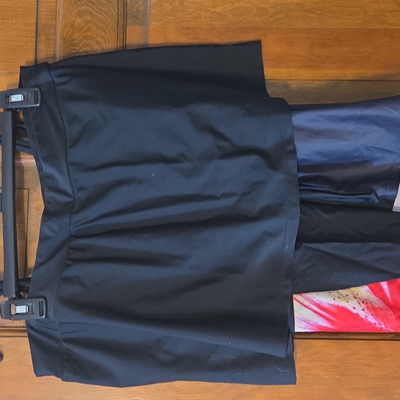 Cupshe Back Floral Tankini Pink-Red Lily Print - Picture 3 of 8